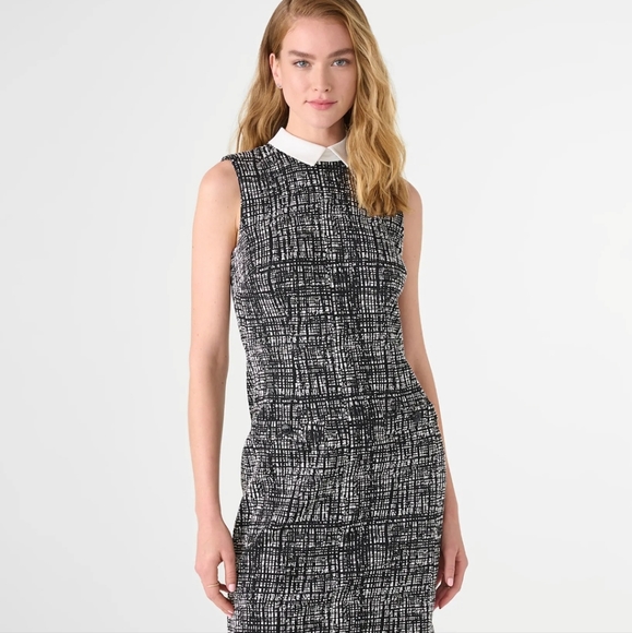 NWT KARL LAGERFELD ABSTRACT KNIT DRESS - Picture 1 of 2